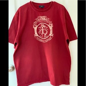 Brooks Brothers Short Sleeve T-Shirt, XXL, Maroon